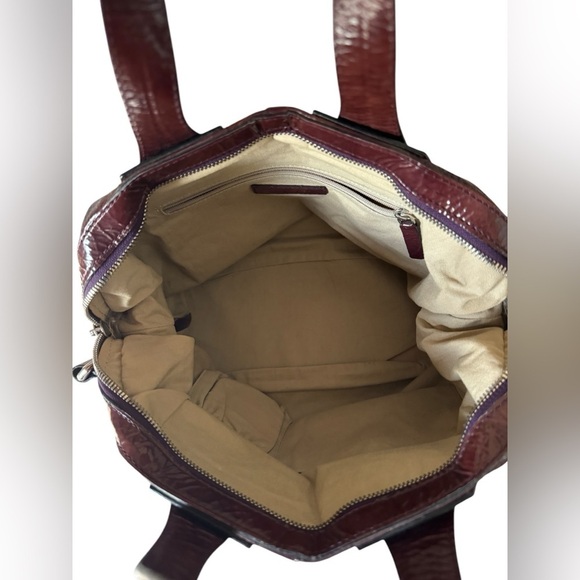 VTG Givenchy Nightingale patent leather Hand/shoulder Bag Burgundy AUTH CERTI - Picture 2 of 15